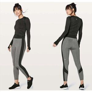 Lululemon | Box It Out Tights in Heathered Black / Black